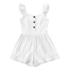 lot 14246 image: Valphsio Girls Flutter Sleeve Bubble Romper