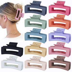 lot 14267 image: Sisiaipu Medium Hair Clips 12-Piece Set, 3.5 Inch