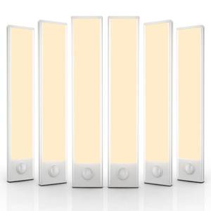 lot 14272 image: EVERDOSS Under Cabinet Lighting Wireless 40 LED Motion Sensor 6-Pack