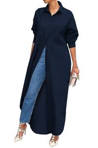 lot 14324 image: Choichic Button Down Maxi Dress Women X-Large Navy