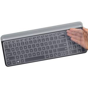 lot 14443 image: Keyboard Cover for Logitech MK470 & Logitech K585 K580 & MK470 Wireless Ultra Thin Silicone Keyboard Protector Skin-Clear