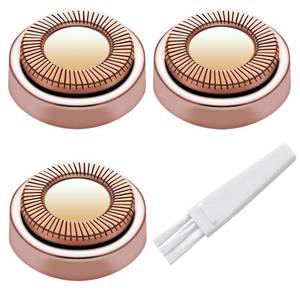 lot 14466 image: Facial Hair Remover Replacement Heads for Generation 1 Finishing Touch Flawless Facial Hair Removal Tool for Women,18K Gold-Plated Rose Gold 3 Count,First Generation by BECHY. (3 PCS Rose Gold)