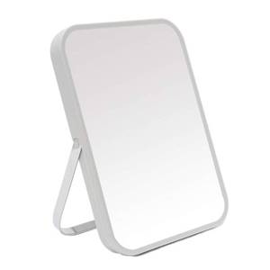 lot 14473 image: YEAKE Table Desk Vanity Makeup Mirror,8-Inch Portable Folding Mirror with Metal Stand 90°Adjustable Rotation Tavel Make Up Mirror Hanging Bathroom for Shower Shaving(Gray)