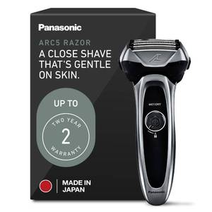 Panasonic ARC5 Electric Razor for Men with Pop-Up Trimmer, Wet/Dry 5-Blade Electric Shaver with Intelligent Shave Sensor and Multi-Flex Pivoting Head, ES-LV65-S (Silver)