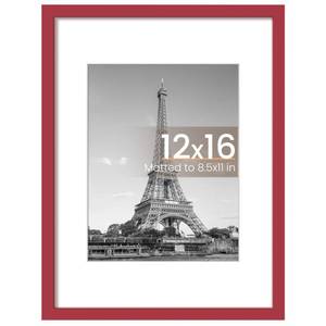 lot 14485 image: upsimples 12x16 Picture Frame, Wall Decor Poster Frames, Red 1 Pack