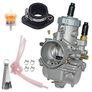 lot 19150 image: JDLLONG Carburetor Fit for Polaris Trail Blazer 250 1990-2006 Fit for Polaris Xplorer 250 2000 2001 2002 Carb 2-Stroke 32MM with Carburetor Intake Manifold Boot