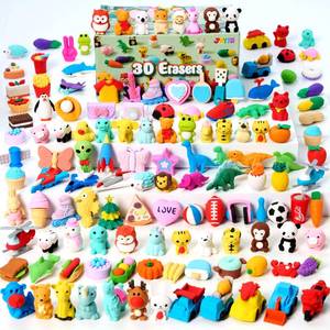 lot 20078 image: JOYIN 36Pcs Animal Erasers for Kids, Cute Pencils Erasers Bulk, Desk Pets Puzzle for Classroom Rewards Back to School Supplies Party Favors Treasure Box Toys Gifts