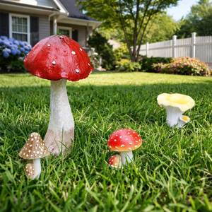 lot 20086 image: Fairy Garden Accessories Outdoor, Fairy Garden Mushrooms for Outdoor Decor (One Blue Mushroom Only)