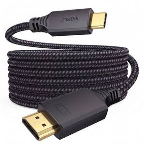 lot 20094 image: USB C to HDMI Cable 10ft Long, 4K30Hz 1080P120Hz, One-directional, Black