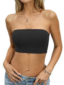 lot 20123 image: Eachyes Womens Tube Tops Strapless Bandeau Shirt Going Out Tight Crop Tank Medium