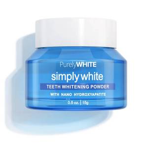 lot 20131 image: PurelyWHITE DELUXE, Updated Design Whitening Powder - Removes Stains, No Sensitivity - Enamel-Safe Toothpaste Whitening Powder for Coffee, Tea, Food, and Wine.
