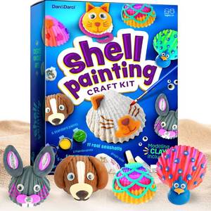 lot 20143 image: Shell Painting Craft Kit for Kids - Craft Activities Kits - Arts & Crafts