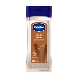 lot 20147 image: Vaseline Intensive Care Cocoa Radiant for Glowing Skin Body Gel Oil Made with Pure Cocoa Butter  Replenishing Oils 6.8 fl oz