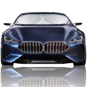lot 20153 image: Windshield Sun Shade, Reflective Sunshade for Car Windshield with Mirror Cut-Out, Blocks 99% UV Rays & Keeps Vehicle Cool, Fits Cars, Trucks, SUVs & Vans, Fade-Resistant, (Medium)