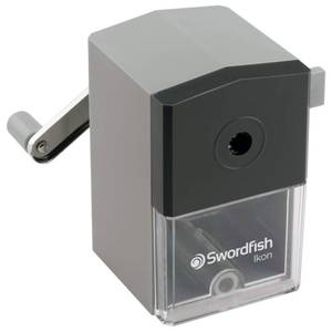 lot 20161 image: Swordfish 40100 Ikon Desktop Manual Pencil Sharpener, 8 mm