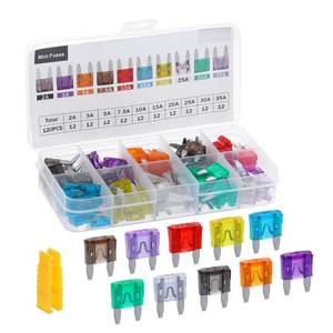 lot 20164 image: LLEZZA 120 Pieces Mini Fuse Kit, Car Fuses Assortment Kit -Mini Size(2A3A5A7.5A10A15A20A25A30A35A), Fuses Automotive kit for Cars, Trucks, Motorcycle, Camper, SUV