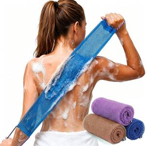 lot 20192 image: Dr.Pedi 3 Pieces African Net Sponge with Handles Long African Exfoliating Net Washcloth Bath Sponge Net Cloth Wash Net Body Back Scrubber for Shower Loofah