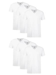 lot 20206 image: Hanes Mens Cotton, Moisture-wicking V-neck Tee Undershirts, Multiple Packs And Colors, White - 4 Pack, Medium US