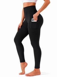 lot 20208 image: Bluemaple High Waisted Leggings for Women - Tummy Control Pants Non See Through Workout Soft Yoga Pants for Running (Small-Medium)