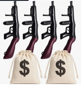 lot 14234 image: MiniInflat 12-Piece Gangster Party Decoration Set