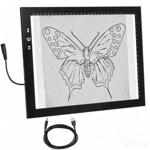 lot 7199 image: HSK 9x13LED Artist tracing Light Box Copy Table, Adjustable High Brightness Light Pad for Tatto Drawing, Sketching, Animation, Diamond Painting Accessories