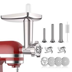 lot 7222 image: GVODE Metal Meat Grinder Attachment for KitchenAid Stand Mixer,Food Grinder
