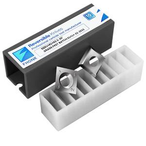 lot 8016 image: FHONK 14mm Square Straight Carbide Cutters, for Woodturning Replacement Cutter Knives, Fits Spiral, Helical Planer Cutter, Wood Lathe Turning Tool, 10-Piece (14x14x2.0-30°)
