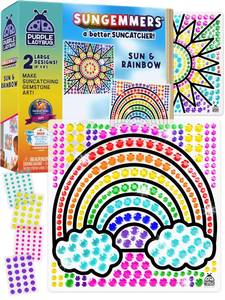lot 8038 image: SunGemmers Suncatcher Kits for Kids, No Mess Crafts for 5 Year Old Girls