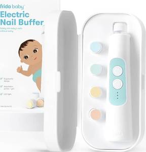 lot 8058 image: Frida Baby Electric Nail Buffer, Safe Baby Nail File & Trimmer Kit, White