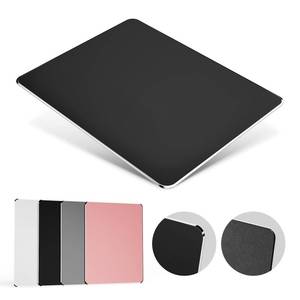lot 8378 image: HONKID Hard Metal Mouse Pad for Desk Travel Mouse Pad for Magic Mouse Black