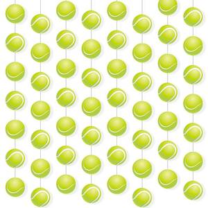 lot 8390 image: Faccito 8 Pcs Tennis Party Decorations Tennis Paper Banners Garland