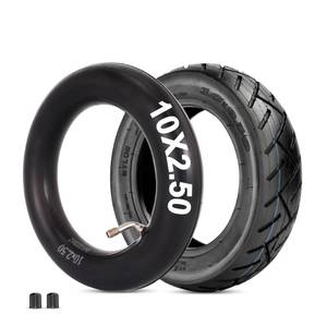 lot 8393 image: RUTU 10 x 2.50 tire and inner tube Set Replacement for Smart Self Balancing Electric Scooters, Hover Board Fits 10 Scooter Wheels, 36v, 48v, 400w, 500w, 800w Hub Motor, High Rubber Content