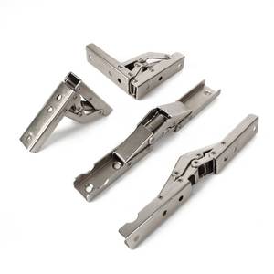 lot 8414 image: YIDELAI 90° Locking Folding Bracket, Wall Mounted Shelf Hinge