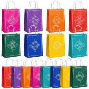 lot 8416 image: Dansydaisy 24 Pack Indian Return Gifts Paper Bags Bulk for Pooja