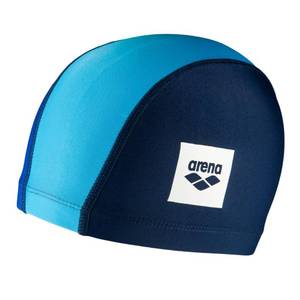 lot 8422 image: Arena Unisex Junior Unix II Swim Cap for Boys and Girls Ages 6 to 12 Lightweight Stretch Fabric Kids�� Pool Bathing Cap, One Size, NavyBlueLightblue