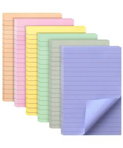 lot 8476 image: Mr. Pen- Lined Sticky Notes, 4 x 6, 6 Pads, 45 SheetsPad