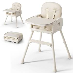 lot 9829 image: Obee Odee 3-in-1 Portable Baby High Chair for Babies and Toddlers (Beige)