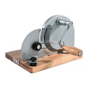 lot 9845 image: Manual Bread Slicer,Multi-Functional Foldable Hand-Cranked Bread Slicer with Steel Guard Plate and Non-Slip Base Pad Features Adjustable Thickness with Scale Lines for Even slicing Homemade(Gray)
