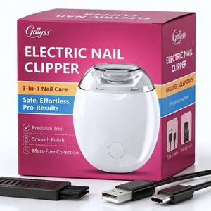 lot 10234 image: Electric Nail Clipper, with LED Light and Nail Scraps Storage for Safe, Smooth and Mess-Free Nail Care, Electric Nail Clippers for Seniors and Everyday Personal Care, White