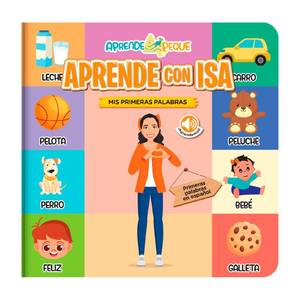 lot 10254 image: Aprende Peque Interactive Learning Book for Toddlers 1��4  Aprende con Isa Mis Primeras Palabras  Spanish Sound Book for Kids  Early Language Development Book