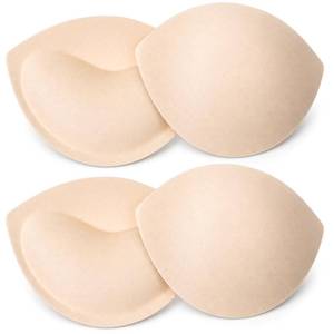 lot 10305 image: Alrhso 2 Pairs Bra Pads Inserts Swimsuit Pad Womens Bra Pads Inserts Removable Breast Padding Insert for Bikini Dresses Swimsuits