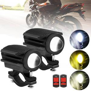 lot 10307 image: Mortorcycle Auxiliary Light 32W 4-Mode LED Spotlight HiLo Beam Fog Lights