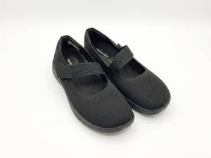 lot 12184 image: Womens Mary Jane Slip-On Shoes Black Textile