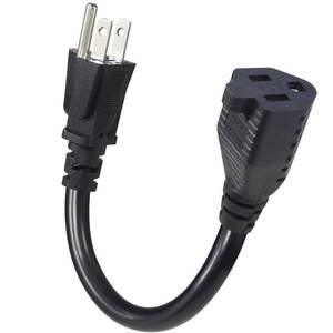 lot 12188 image: KUNCAN 15A Power Extension Cord 6 Inch 14AWG