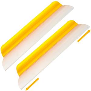 lot 12191 image: Lanties 2 Pack 14 Inch Car Drying Squeegee Yellow Silicone