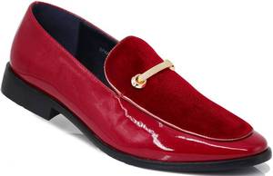lot 13890 image: Enzo Romeo Mens Loafers SPK05 Red Size 11