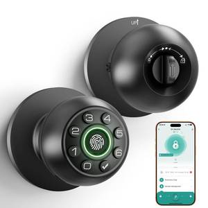 lot 13911 image: PLOLRELM Fingerprint Door Lock with Keypad and App