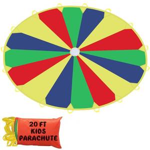 lot 13914 image: Sonyabecca Kids Play Parachute 20ft 16 Handles