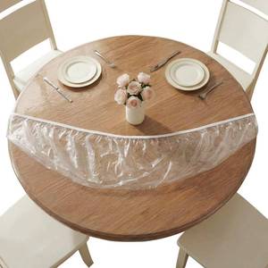 lot 13919 image: Aormenzy Clear Round Table Cover, 48 Inch