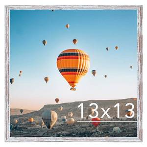 lot 13932 image: JCJMY 13x13 Square Picture Frame Rustic White